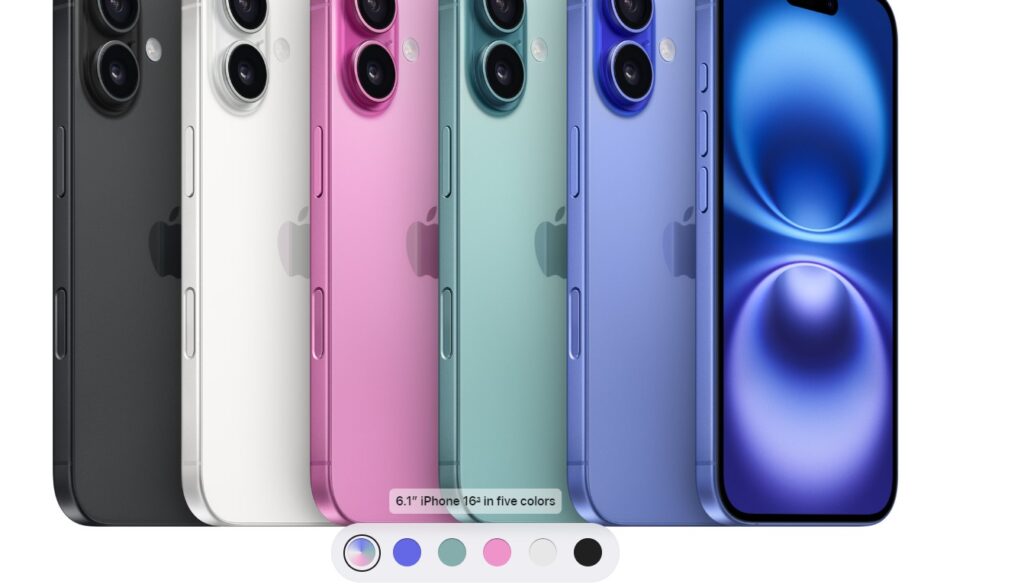 iPhone 16 colors