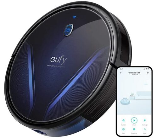eufy by Anker, RoboVac G20, Robot Vacuum, Dynamic Navigation, 2500 Pa Strong Suction, Ultra-Slim, App, Voice Control, Compatible with Alexa, Ideal for Hard Floors and Pet Hair
