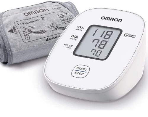 OMRON X2 Basic – Automatic Upper Arm Blood Pressure Monitor for Home Use, Clinically Validated, Blood Pressure Machine | Irregular Heartbeat Detection |Cuff Wrapping Guide - Accurate Results & Memory