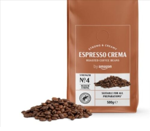 by Amazon Espresso Crema Light Roast Coffee Beans