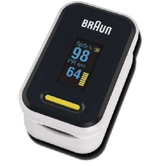 Braun Pulse Oximeter 1 (Oxygen Saturation, Blood Oxygen Levels, Clinically Accurate, Certified Medical Device)